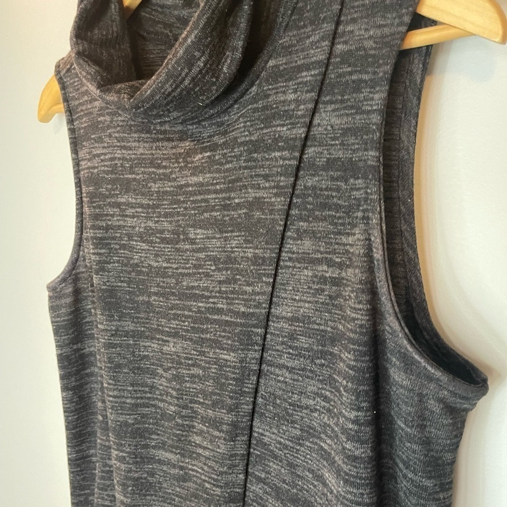 Joe B by Joe Benbasset size XL cowl neck cross front sleeveless knit grey dress - Picture 3 of 5